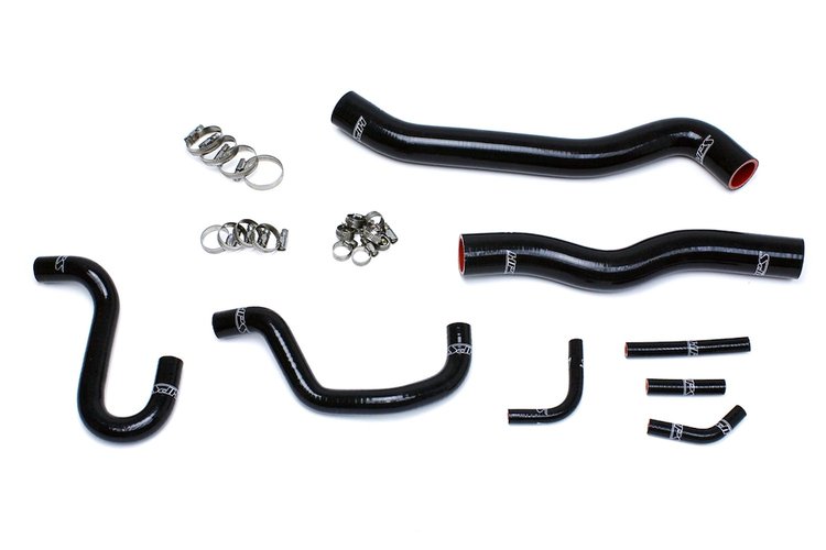 57-1518-BLK Coolant Hose Kit, High-Temp 3-Ply Reinforced Silicone, Replace Rubber Radiator Heater Coolant Hoses