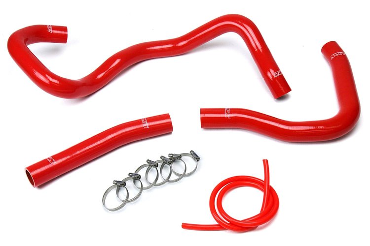 57-1530-RED Radiator Hose Kit, High-Temp 3-Ply Reinforced Silicone, Replace OEM Rubber Radiator Coolant Hoses