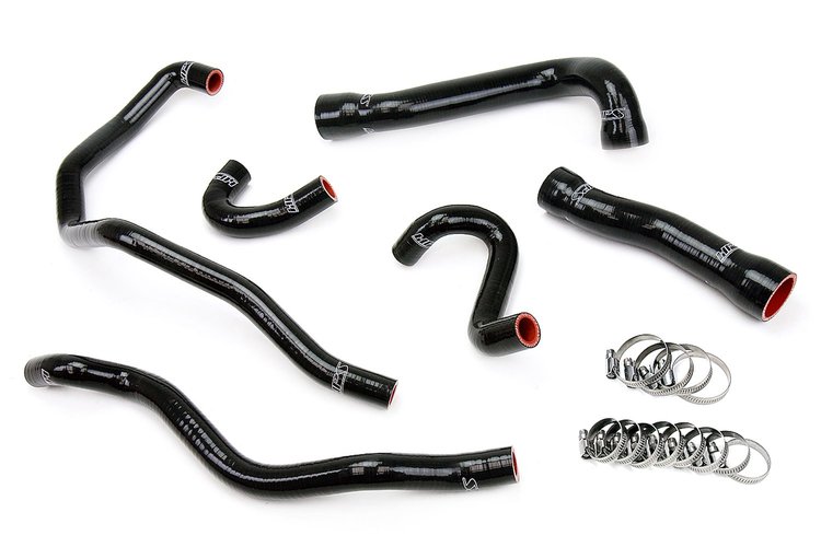57-1543-BLK Coolant Hose Kit, High-Temp 3-Ply Reinforced Silicone, Replace Rubber Radiator Heater Coolant Hoses