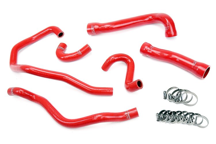57-1543-RED Coolant Hose Kit, High-Temp 3-Ply Reinforced Silicone, Replace Rubber Radiator Heater Coolant Hoses