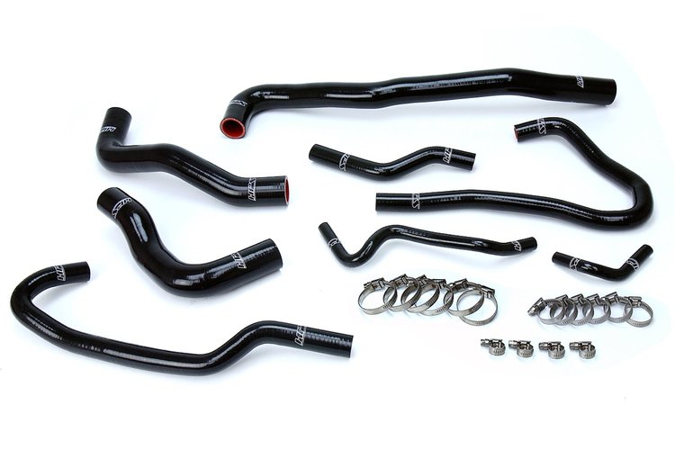 57-1546-BLK Coolant Hose Kit, High-Temp 3-Ply Reinforced Silicone, Replace Stock Radiator Heater Coolant Hoses