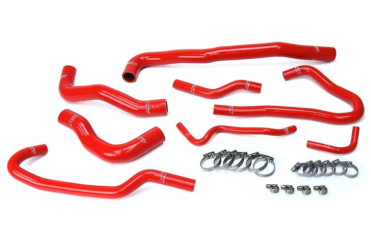 57-1546-RED Coolant Hose Kit, High-Temp 3-Ply Reinforced Silicone, Replace Stock Radiator Heater Coolant Hoses