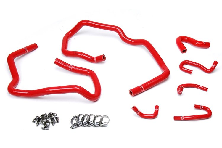 57-1547-RED Heater Hose Kit, High-Temp 3-Ply Reinforced Silicone, Replace OEM Rubber Heater Coolant Hoses