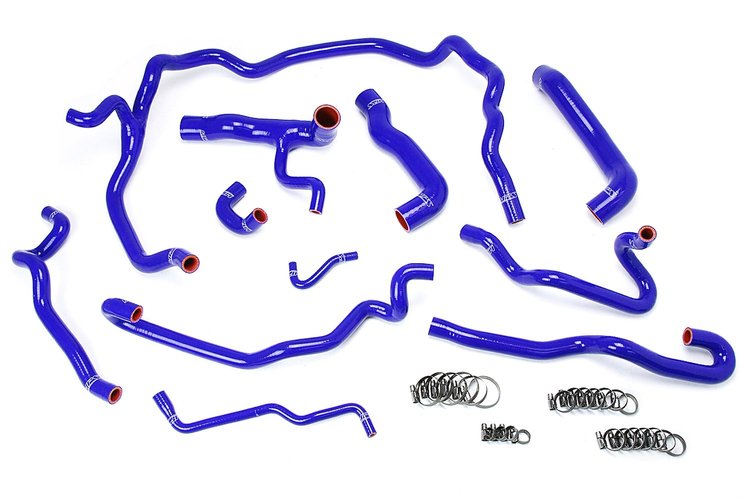 57-1552-BLUE Coolant Hose Kit, High-Temp 3-Ply Reinforced Silicone, Replace Rubber Radiator Heater Coolant Hoses