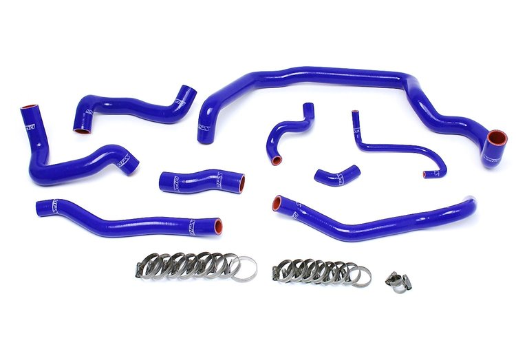 57-1556-BLUE Coolant Hose Kit, High-Temp 3-Ply Reinforced Silicone, Replace Rubber Radiator Heater Coolant Hoses