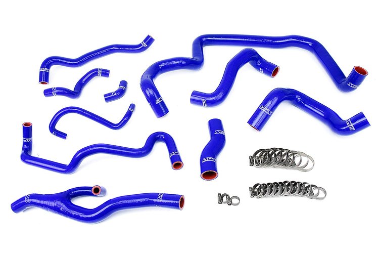 57-1557-BLUE Coolant Hose Kit, High-Temp 3-Ply Reinforced Silicone, Replace Rubber Radiator Heater Coolant Hoses