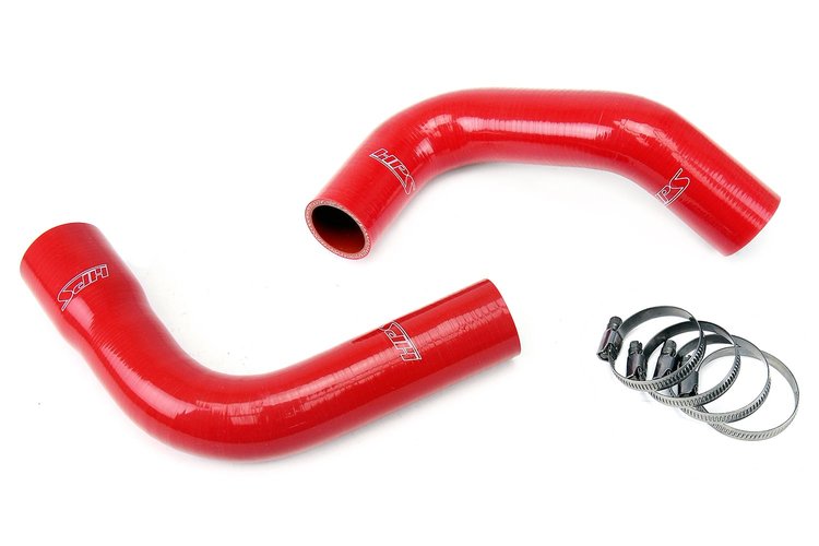 57-1588-RED Radiator Hose Kit, High-Temp 3-Ply Reinforced Silicone, Replace OEM Rubber Radiator Coolant Hoses