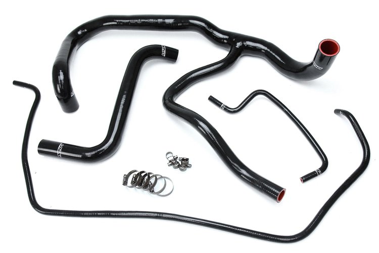 57-1594R-BLK Radiator Hose Kit, High-Temp 3-Ply Reinforced Silicone, Replace OEM Rubber Radiator Coolant Hoses