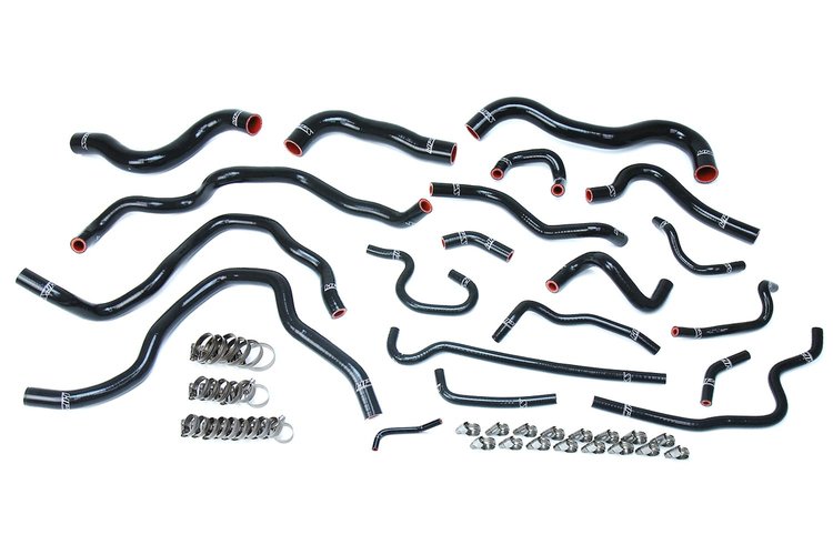 57-1607-BLK Coolant Hose Kit, High-Temp 3-Ply Reinforced Silicone, Replace Rubber Radiator Heater Coolant Hoses