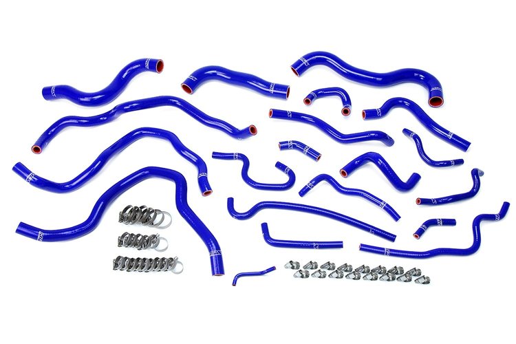 57-1607-BLUE Coolant Hose Kit, High-Temp 3-Ply Reinforced Silicone, Replace Rubber Radiator Heater Coolant Hoses