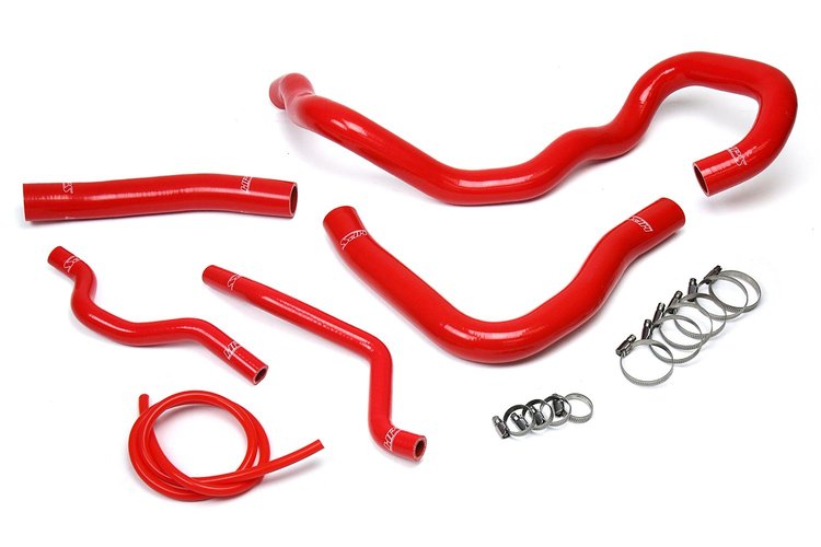 57-1609-RED Coolant Hose Kit, High-Temp 3-Ply Reinforced Silicone, Replace Rubber Radiator Heater Coolant Hoses