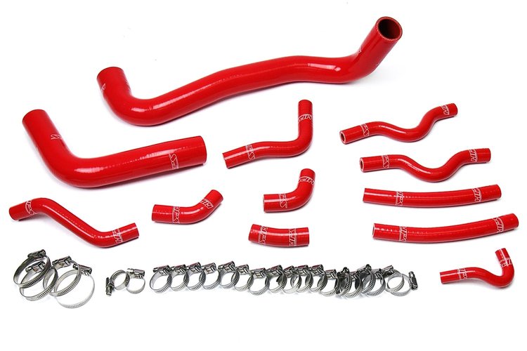 57-1610-RED Radiator and Heater Hose Kit, 3-Ply Reinforced Silicone, Replaces Rubber Radiator & Heater Hoses