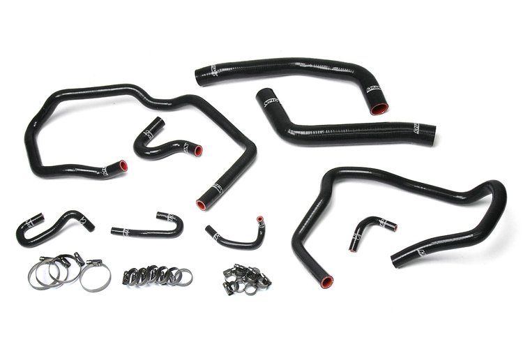 57-1611-BLK Coolant Hose Kit, High-Temp 3-Ply Reinforced Silicone, Replace Rubber Radiator Heater Coolant Hoses