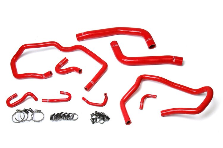 57-1611-RED Coolant Hose Kit, High-Temp 3-Ply Reinforced Silicone, Replace Rubber Radiator Heater Coolant Hoses