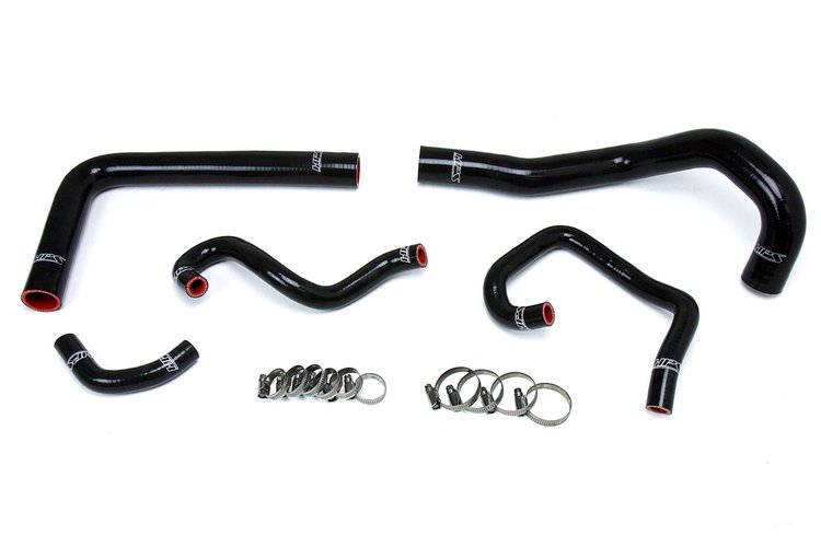 57-1613-BLK Coolant Hose Kit, High-Temp 3-Ply Reinforced Silicone, Replace Rubber Radiator Heater Coolant Hoses