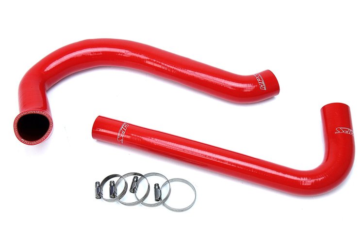 57-1627-RED Radiator Hose Kit, High-Temp 3-Ply Reinforced Silicone, Replace OEM Rubber Radiator Coolant Hoses