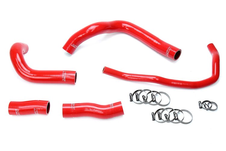 57-1633-RED Radiator Hose Kit, High-Temp 3-Ply Reinforced Silicone, Replace OEM Rubber Radiator Coolant Hoses