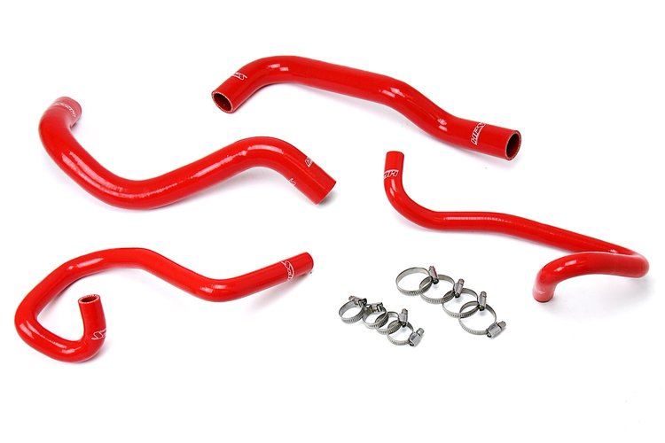 57-1640-RED Coolant Hose Kit, High-Temp 3-Ply Reinforced Silicone, Replace Rubber Radiator Heater Coolant Hoses
