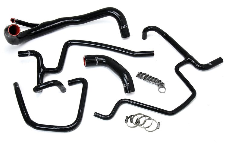 57-1646-BLK Coolant Hose Kit, High-Temp 3-Ply Reinforced Silicone, Replace Rubber Radiator Heater Coolant Hoses
