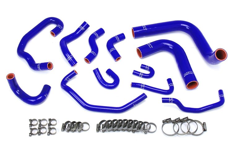 57-1654-BLUE Coolant Hose Kit, High-Temp 3-Ply Reinforced Silicone, Replace Rubber Radiator Heater Coolant Hoses