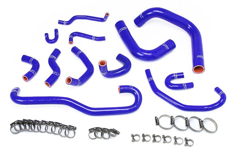57-1656-BLUE Coolant Hose Kit, High-Temp 3-Ply Reinforced Silicone, Replace Rubber Radiator Heater Coolant Hoses