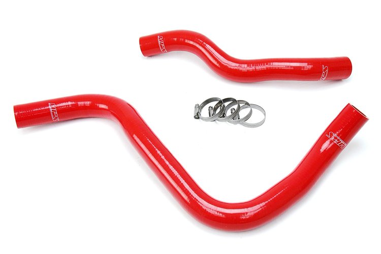 57-1662-RED Radiator Hose Kit, High-Temp 3-Ply Reinforced Silicone, Replace OEM Rubber Radiator Coolant Hoses