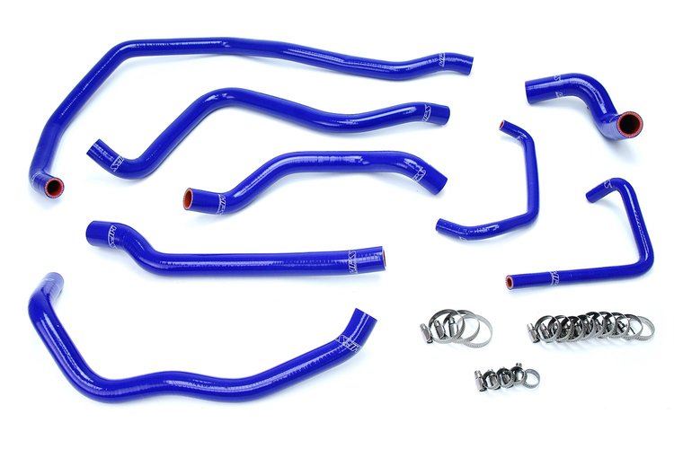 57-1666-BLUE Radiator Hose Kit, High-Temp 3-Ply Reinforced Silicone, Replace OEM Rubber Radiator Coolant Hoses
