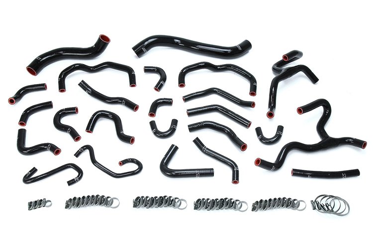 57-1670-BLK Coolant Hose Kit, High-Temp 3-Ply Reinforced Silicone, Replace Rubber Radiator Heater Coolant Hoses