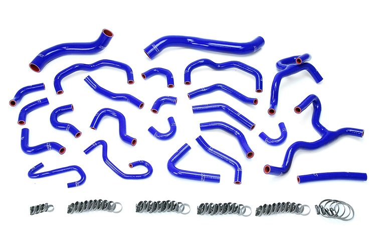 57-1670-BLUE Coolant Hose Kit, High-Temp 3-Ply Reinforced Silicone, Replace Rubber Radiator Heater Coolant Hoses