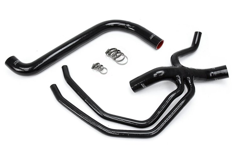 57-1673-BLK Radiator Hose Kit, High-Temp 3-Ply Reinforced Silicone, Replace OEM Rubber Radiator Coolant Hoses