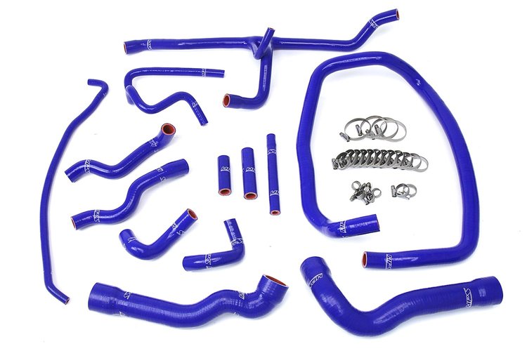 57-1674-BLUE Coolant Hose Kit, High-Temp 3-Ply Reinforced Silicone, Replace Rubber Radiator Heater Coolant Hoses