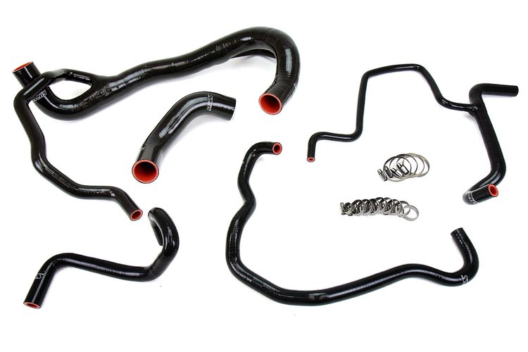 57-1675-BLK Coolant Hose Kit, High-Temp 3-Ply Reinforced Silicone, Replace Rubber Radiator Heater Coolant Hoses