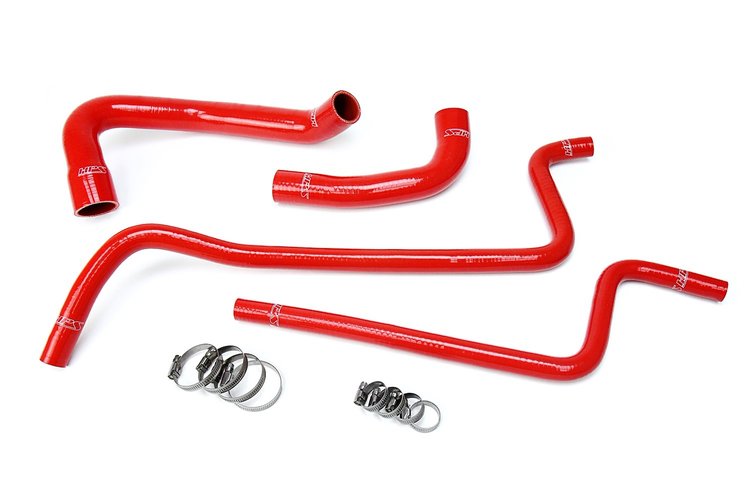 57-1689-RED Radiator and Heater Hose Kit, High-Temp 3-Ply Reinforced Silicone, Replace Rubber Radiator & Heater Hoses