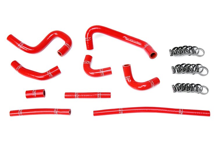 57-1696-RED Heater Hose Kit, 3-Ply Reinforced Silicone, Replaces Heater Coolant Hoses