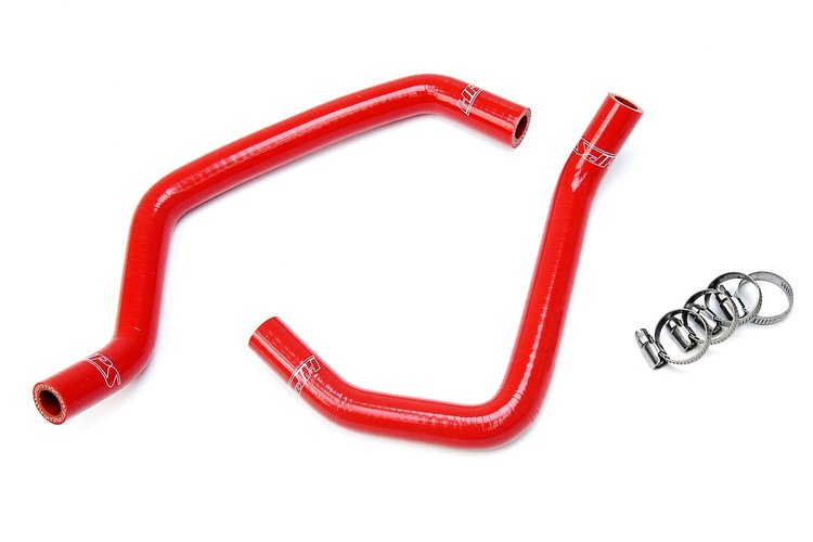 57-1702-RED Heater Hose Kit, High-Temp 3-Ply Reinforced Silicone, Replace OEM Rubber Heater Coolant Hoses
