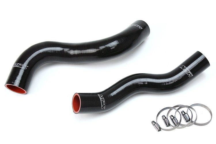 57-1703-BLK Radiator Hose Kit, High-Temp 3-Ply Reinforced Silicone, Replace OEM Rubber Radiator Coolant Hoses