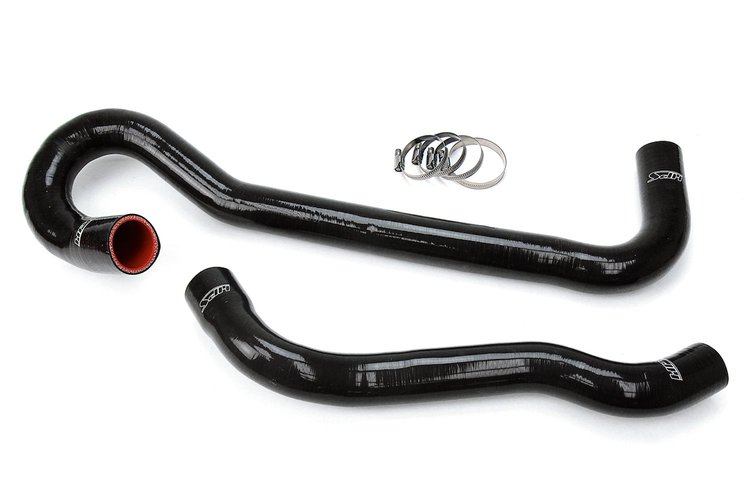 57-1704-BLK Radiator Hose Kit, High-Temp 3-Ply Reinforced Silicone, Replace OEM Rubber Radiator Coolant Hoses