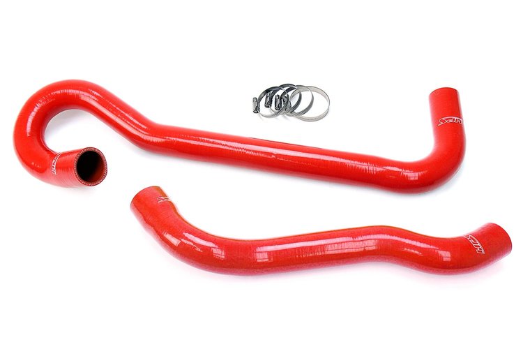 57-1704-RED Radiator Hose Kit, High-Temp 3-Ply Reinforced Silicone, Replace OEM Rubber Radiator Coolant Hoses