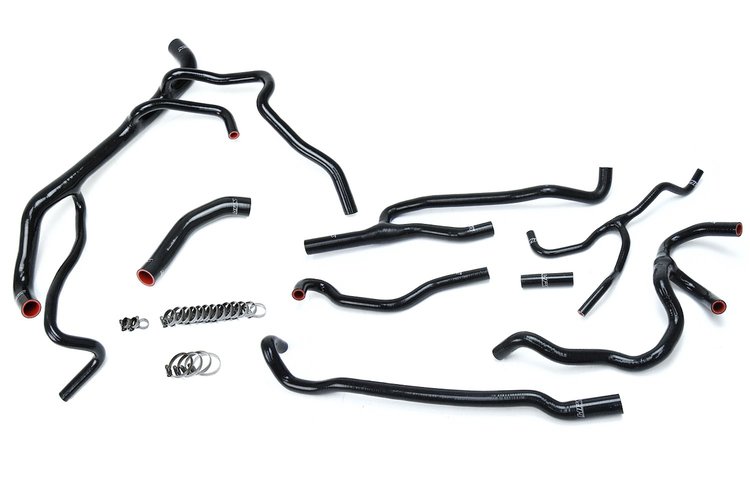 57-1707-BLK Coolant Hose Kit, High-Temp 3-Ply Reinforced Silicone, Replace Rubber Radiator Heater Coolant Hoses