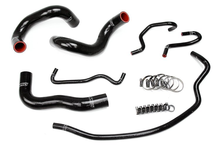 57-1724-BLK Radiator Hose Kit, High-Temp 3-Ply Reinforced Silicone, Replace OEM Rubber Radiator Coolant Hoses