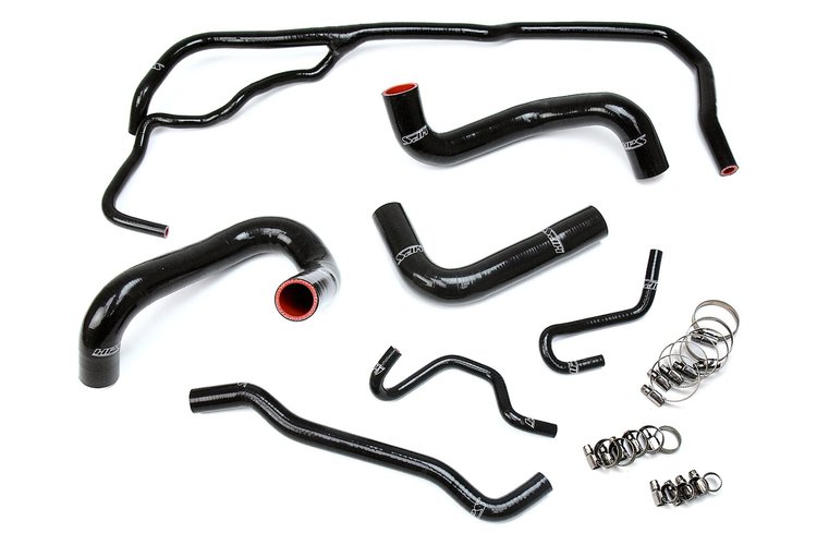 57-1725-BLK Radiator Hose Kit, High-Temp 3-Ply Reinforced Silicone, Replace OEM Rubber Radiator Coolant Hoses