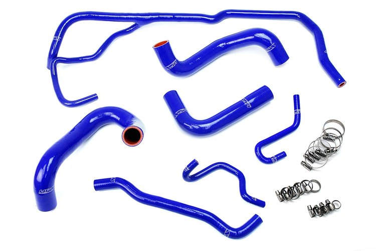 57-1725-BLUE Radiator Hose Kit, High-Temp 3-Ply Reinforced Silicone, Replace OEM Rubber Radiator Coolant Hoses