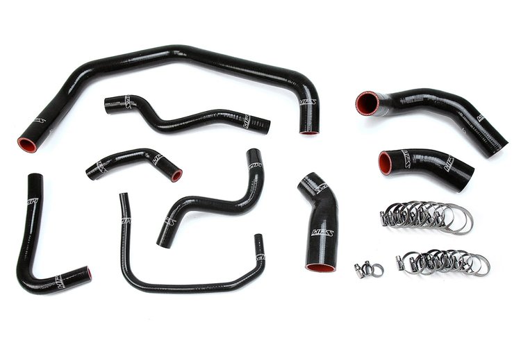 57-1728-BLK Radiator Hose Kit, High-Temp 3-Ply Reinforced Silicone, Replace OEM Rubber Radiator Coolant Hoses