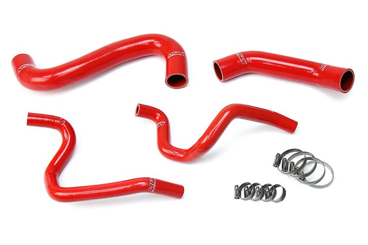 57-1731-RED Coolant Hose Kit, High-Temp 3-Ply Reinforced Silicone, Replace Rubber Radiator Heater Coolant Hoses