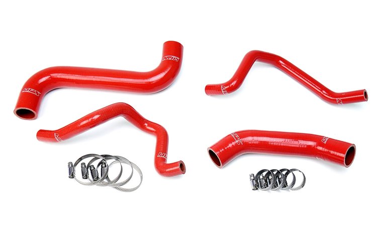 57-1733-RED Coolant Hose Kit, High-Temp 3-Ply Reinforced Silicone, Replace Rubber Radiator Heater Coolant Hoses
