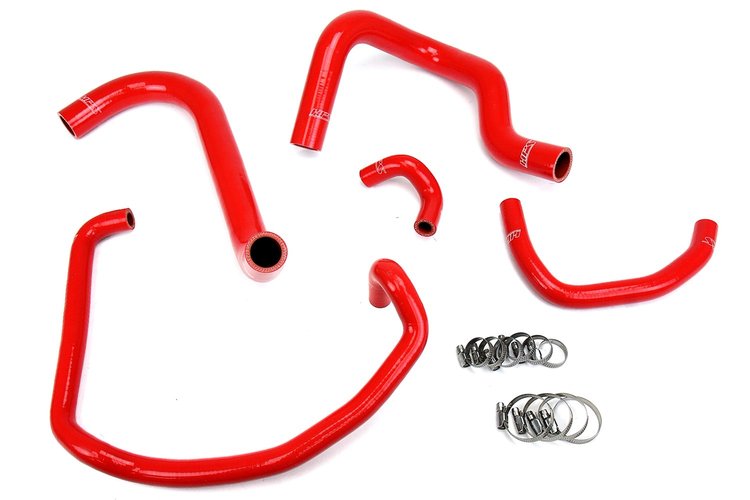 57-1746-RED Coolant Hose Kit, High-Temp 3-Ply Reinforced Silicone, Replace Rubber Radiator Heater Coolant Hoses
