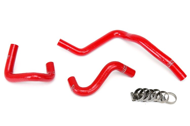 57-1748-RED Coolant Hose Kit, High Tem 3-Ply Reinforced Silicone, Replace OEM Rubber Ancillary Coolant Hoses