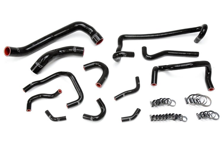 57-1782-BLK Coolant Hose Kit, High-Temp 3-Ply Reinforced Silicone, Replace Rubber Radiator Heater Coolant Hoses
