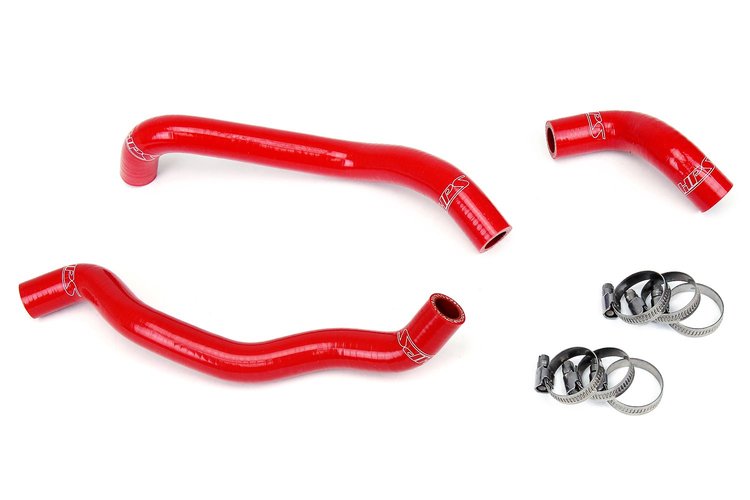 57-1792H-RED Heater Hose Kit, 3-Ply Reinforced Silicone, Replaces Rubber Heater Coolant Hoses