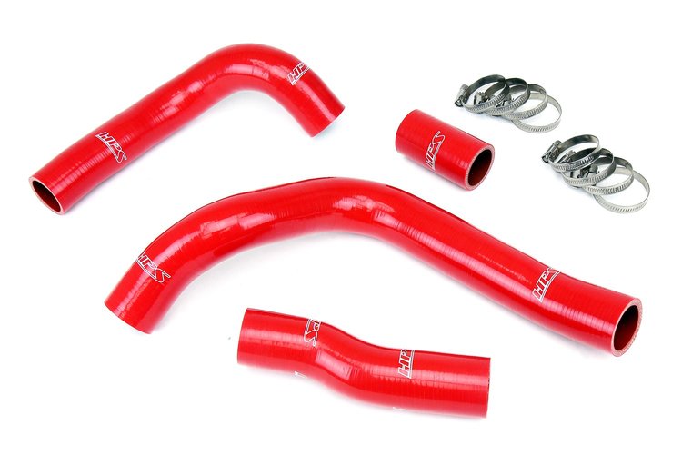 57-1829-RED Radiator Hose Kit, 3-Ply Reinforced Silicone, Replaces Rubber Radiator Coolant Hoses